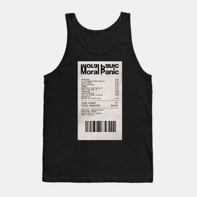 Moral Panic Receipt #2 Tank Top by nbtselftitledcd